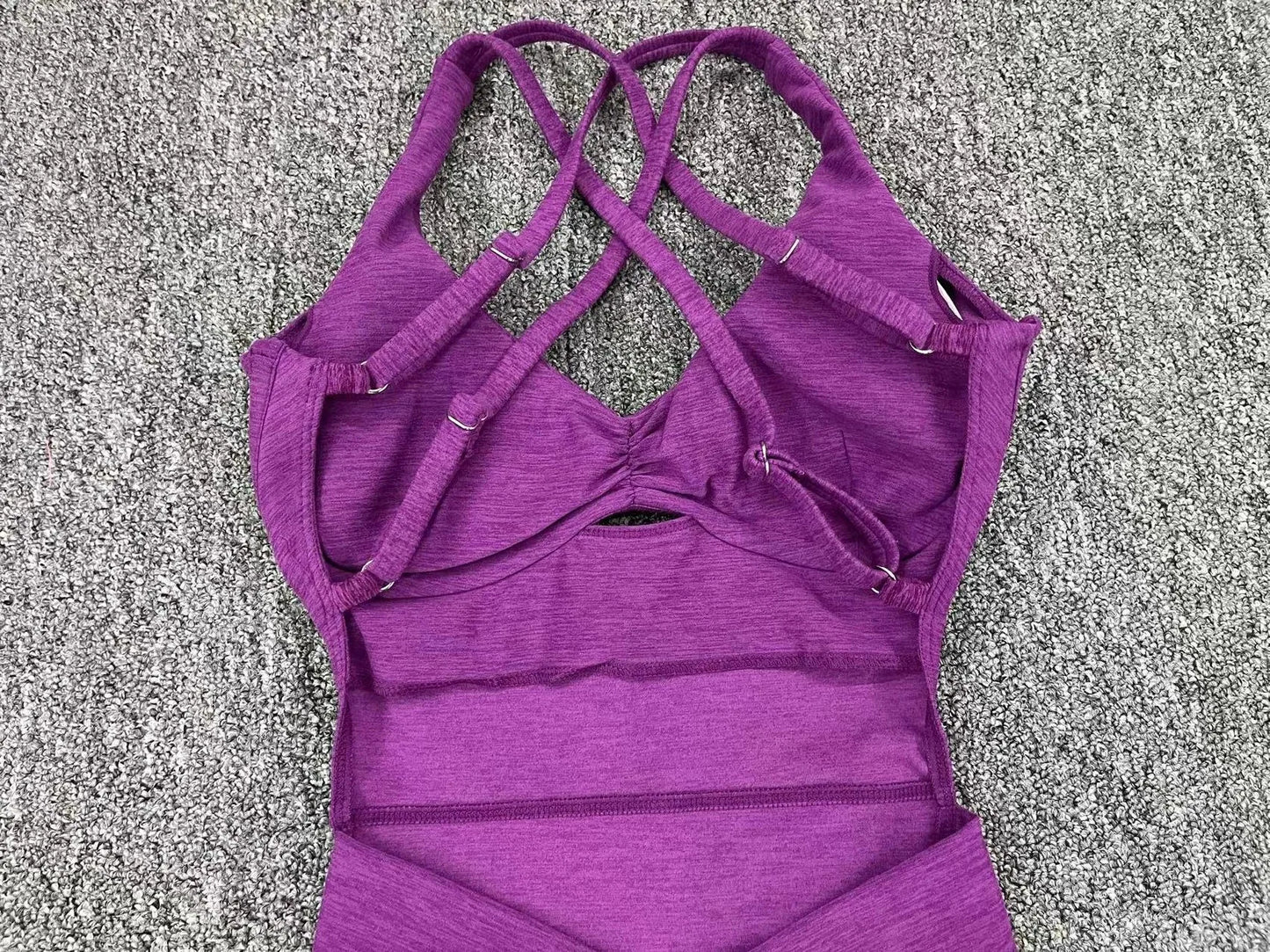 Women’s Black Sporty Jumpsuit – 2025 Workout Yoga Gym Set with Push-Up Fitness Overalls