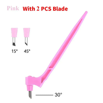 360° Rotating Scrapbooking Paper Cutter – Craft Cutting Tool & Precision Paper Knife Pen