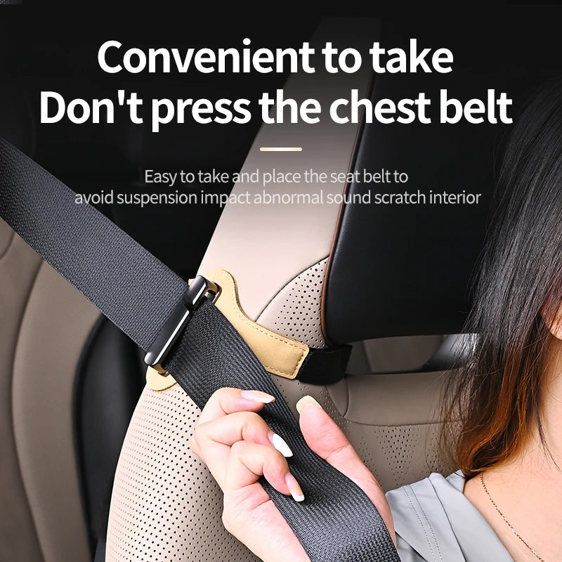 Car Seat Belt Limiter Extension – Adjustable Anti-Pinch Safety Device for Pregnant Women & Children