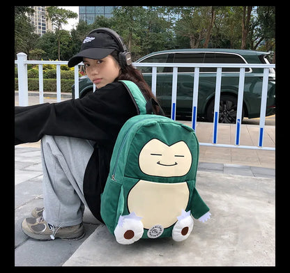 MINISO Switch Pokémon Cappy Beast Plush Backpack — Large Capacity Couple Bag, Anime Toy Storage & Gift Accessory