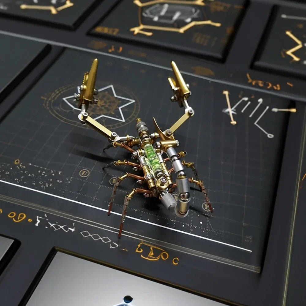 DIY 3D Mechanical Spider Metal Model Kit – Cyberpunk Insect Puzzle Assembly Creative Handmade Building Toy for Adults & Teens
