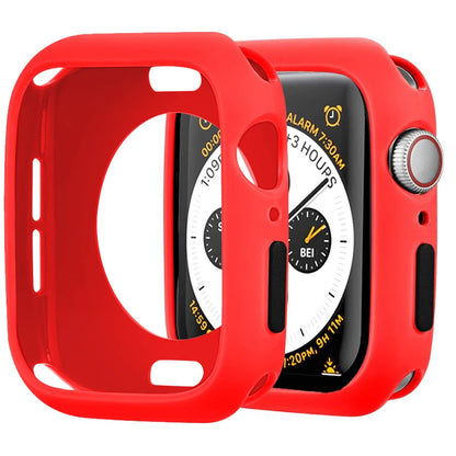 Apple Watch Silicone Case Cover - Soft Bumper Protective Accessory for Ultra 49mm Series 9 8 7 SE 6 5 45mm 41mm 44mm 40mm