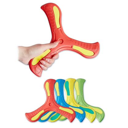 Soft Three-Leaf Boomerang Flying Disc - Interactive Outdoor Sports Toy for Kids and Adults, Fun Gifts and Active Play