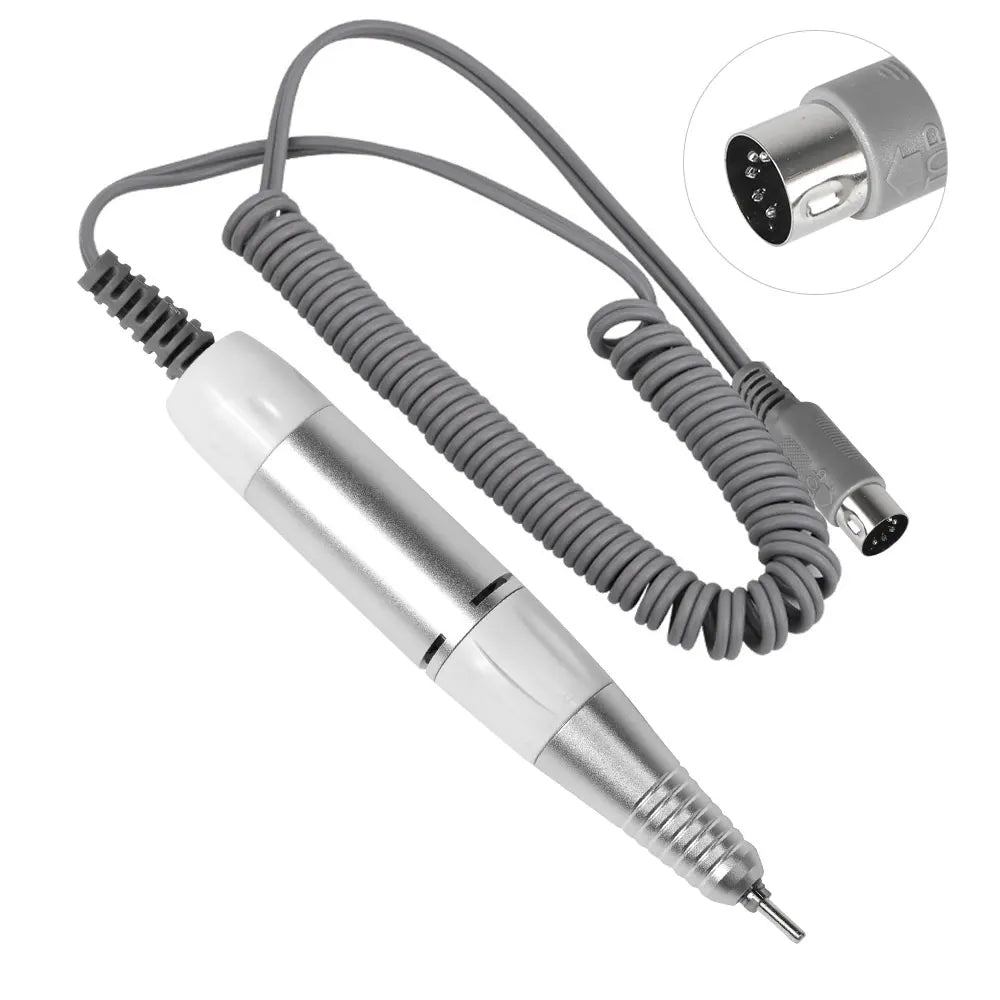 5-Pin Electric Nail Drill Pen Handpiece - Manicure & Pedicure File, Polish and Grinding Machine Accessory