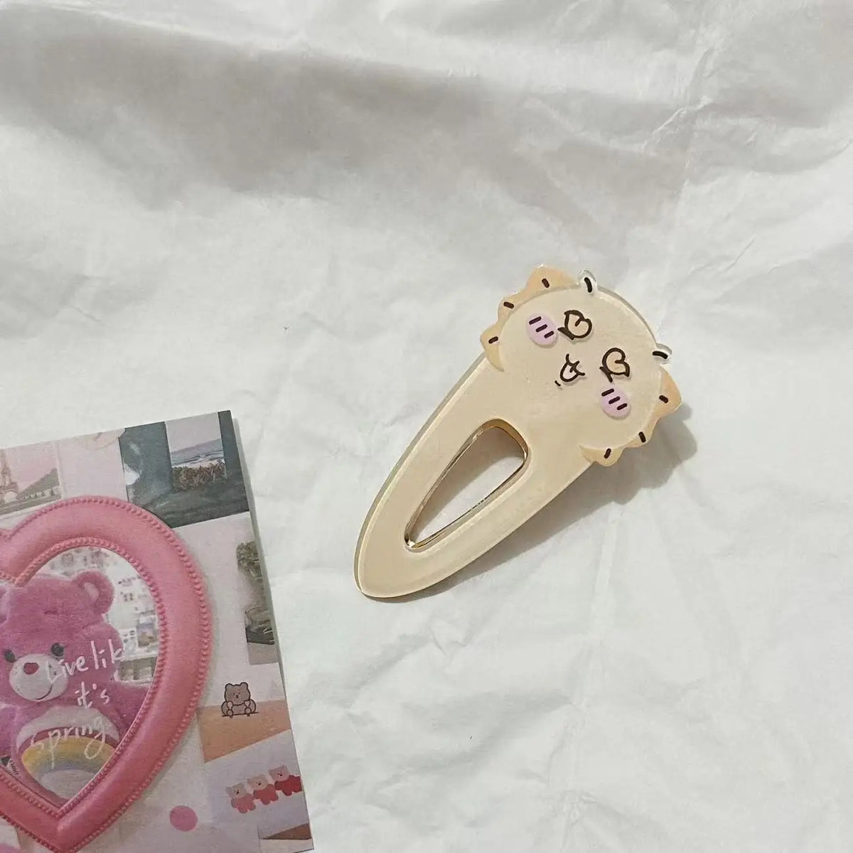 Kawaii Chiikawa Acrylic Hair Clips - Cute Cartoon Duckbill Clips Anime Hair Accessories for Daily Use
