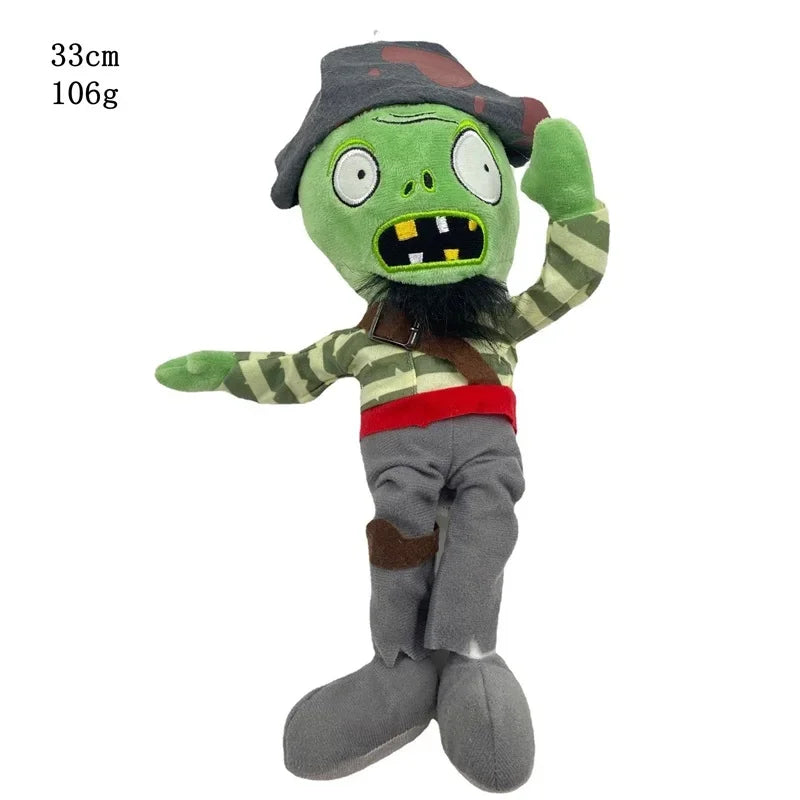 30cm Plants vs. Zombies Plush Toys - Soft Gargantuar, Zombie, and Pirate Zombie Stuffed Dolls for Kids and Fans