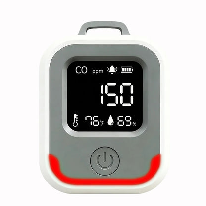 Portable 5-in-1 Carbon Monoxide Detector - Rechargeable CO Alarm for Caravans, Camping & Outdoor Use