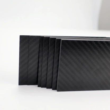 Real Carbon Fiber Plate 125×75mm - High-Strength Composite Sheet for Drone DIY Projects, 0.5–5mm Thickness
