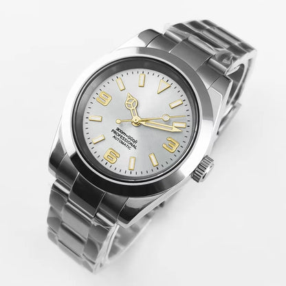 Corgeut 36mm/39mm Luxury Automatic Mechanical Watch – Sapphire Crystal, 10Bar Waterproof, Classic Number Dial Men’s Wristwatch