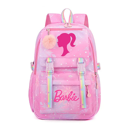 New Barbie Kids School Backpack – Canvas Travel & Laptop Bag for Boys, Girls & Teenagers