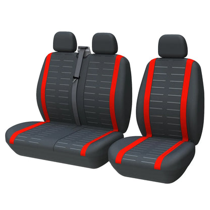 Universal 3D Stripe Car Seat Covers - 2+1 Front Seat Covers for Vans & Trucks