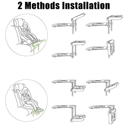 Foldable Car Pram Footrest Attachment – Universal Baby Foot Pedal Rest Holder for Children’s Safety Seat