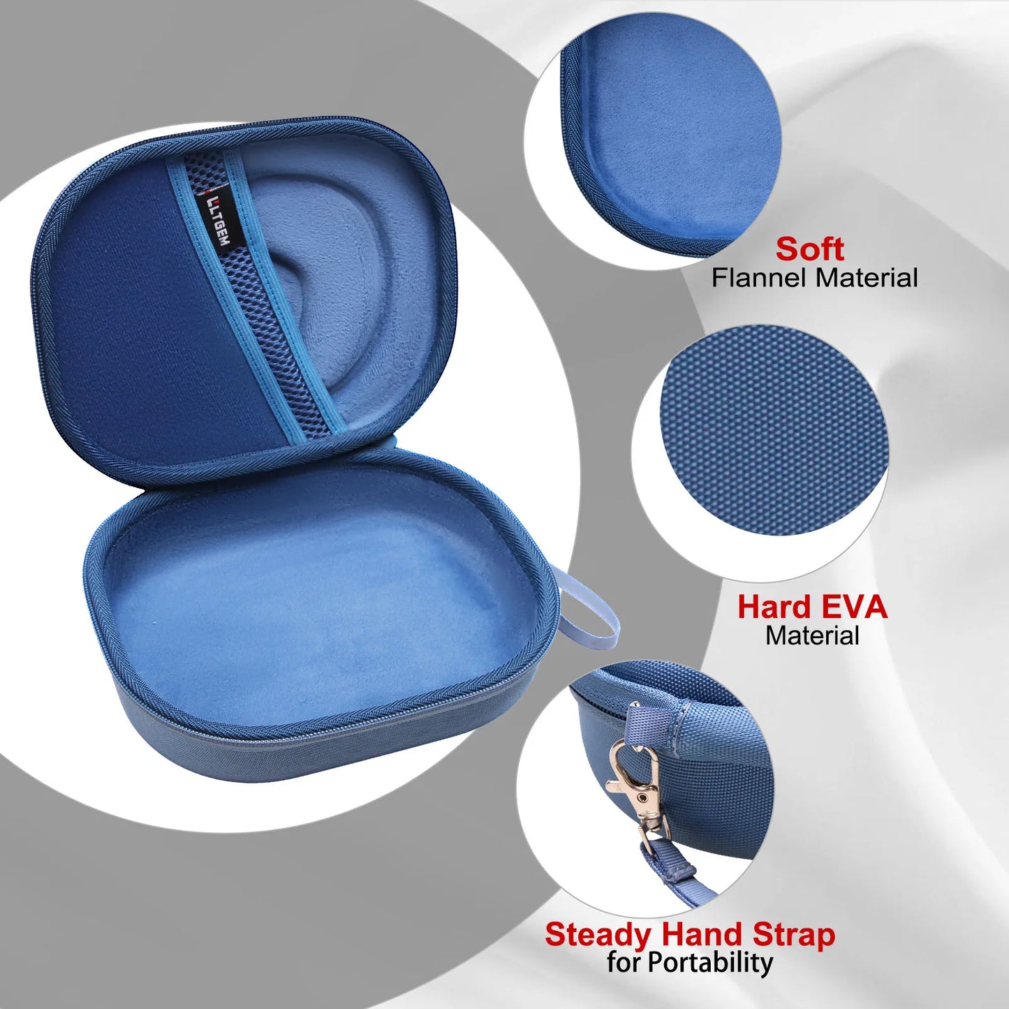 LTGEM EVA Hard Travel Case for JBL Live & Tune Series Bluetooth Headphones – Protective Storage Bag for 770NC, 660NC, 650BT, 460NC, Tour One, E45BT