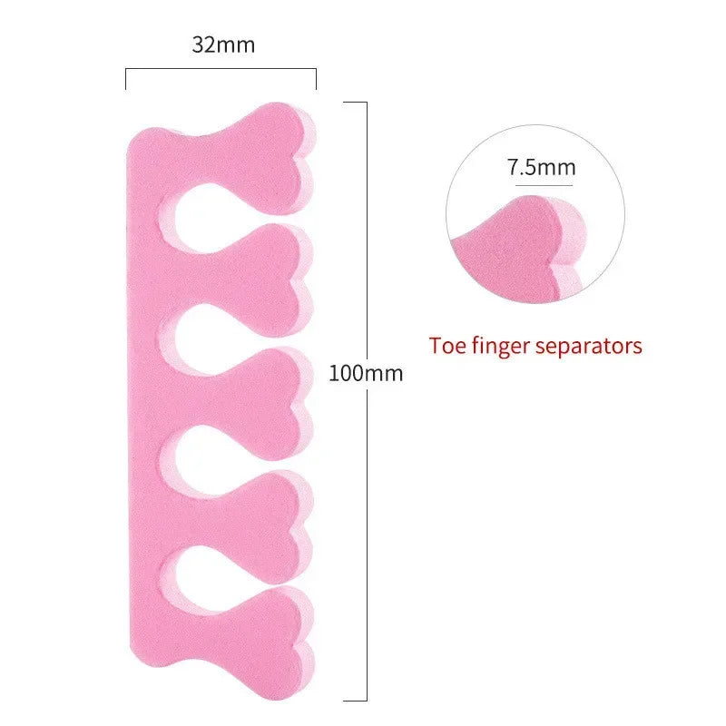 Nail Art Toe Separators - Soft Sponge Finger & Foot Dividers for Manicure Pedicure Kits