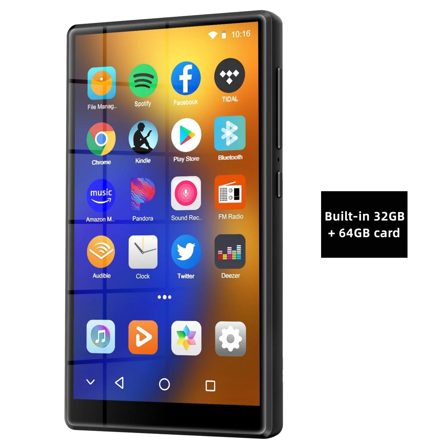 Android 13 MP3 MP4 Player - 1080P 4.7-Inch Touchscreen Media Player with Bluetooth, WiFi & Expandable Storage