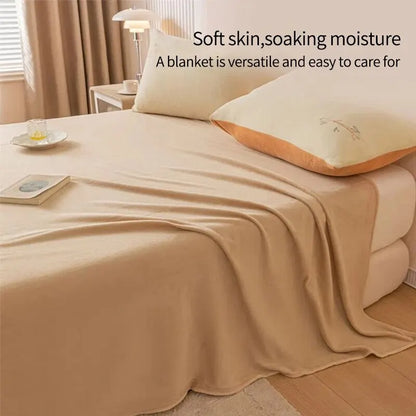 Extra Soft Thickened Flannel Blanket – Cozy Warm Nap Throw Blanket for Air Conditioning, Bed, Sofa & Home Use Comfort Bedding