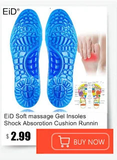 EiD Magnetic Therapy Foot Insoles – Soft Acupressure Sports Cushion for Men & Women