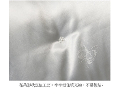 100% Mulberry Silk Handmade Comforter – Winter Warmth, Spring & Autumn Blanket, Thickened Single/Double Quilt for Home & Hotel
