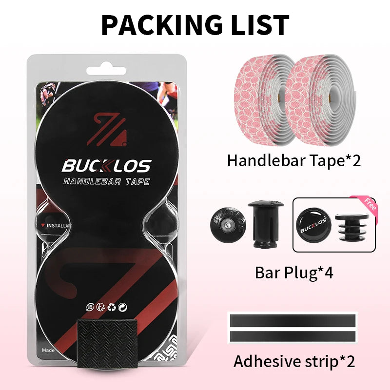 BUCKLOS Road Bike Handlebar Tape – Soft Non-Slip Drop Bar Strap for Gravel, Racing & Speed Bicycles