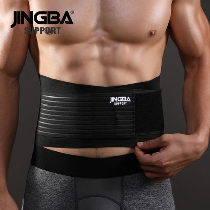 JINGBA SUPPORT Men’s Sports Waist & Back Support Belt – Fitness Sweat Trainer Corset Trimmer Musculation Protector