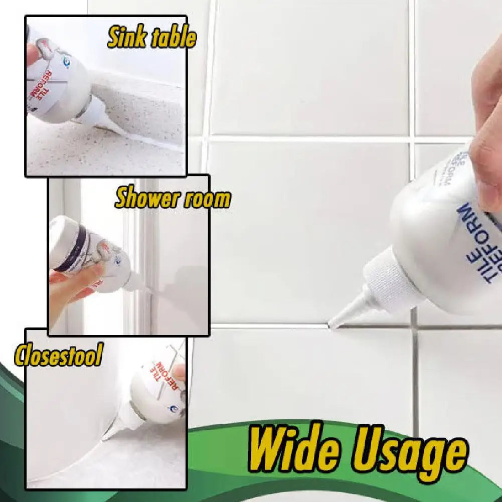 280ml Waterproof Tile Grout Repair Filler - Tile Joint Renewing Sealant in Multiple Colors