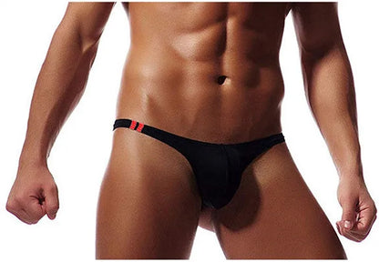 Men’s Breathable Low Cut Briefs – Soft Stretch Skin-Friendly Sexy Thong Underwear for Daily Comfort Fit