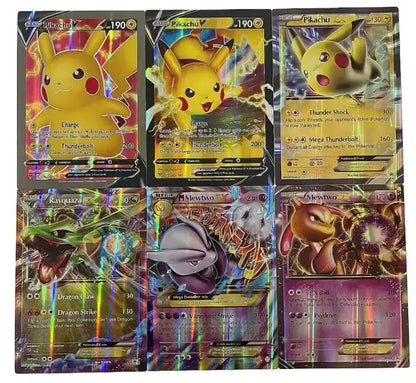 2024 Oversized Pokémon Cards – 30pcs Jumbo VMAX, VSTAR, GX, Arceus, Pikachu & Charizard Super Shiny Rare Cards for Birthday Gifts