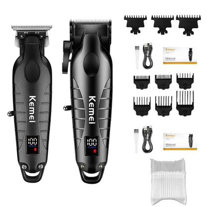 Kemei Hair Clipper Kit — Electric Trimmer & Shaver for Men, KM-2290/2293/1102