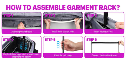 Large-Capacity Business Trolley Travel Bag — Carry-On Luggage with Laptop Compartment, Clothes Drying Rack & Multi-Functional Travel Case