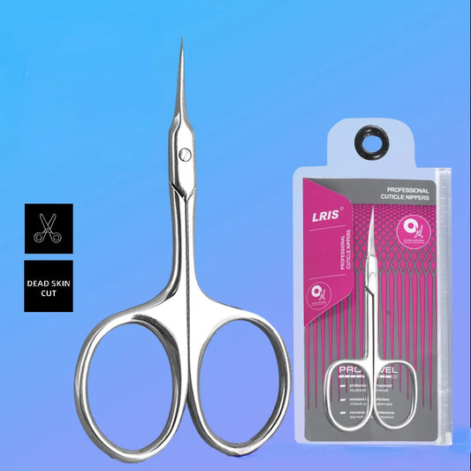 Stainless Steel Cuticle Scissors - Professional Nail Nipper Trimmer Manicure Tool