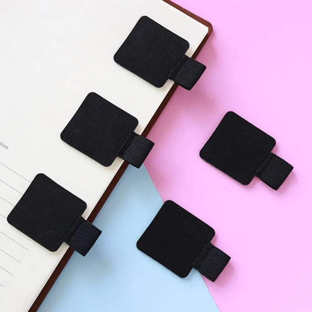 2Pcs Self-Adhesive Pen Loop Holders - Universal Elastic Pencil Clips for Notebook, Diary, and Planner Covers
