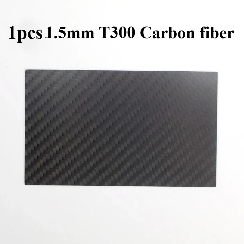 Real Carbon Fiber Plate 125×75mm - High-Strength Composite Sheet for Drone DIY Projects, 0.5–5mm Thickness