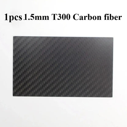 Real Carbon Fiber Plate 125×75mm - High-Strength Composite Sheet for Drone DIY Projects, 0.5–5mm Thickness