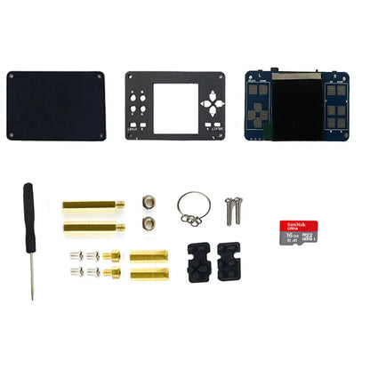 Raspberry Pi Zero 2 W Game Kit - 1.54-Inch LCD Game Hat with Case, Speaker & Charging Function