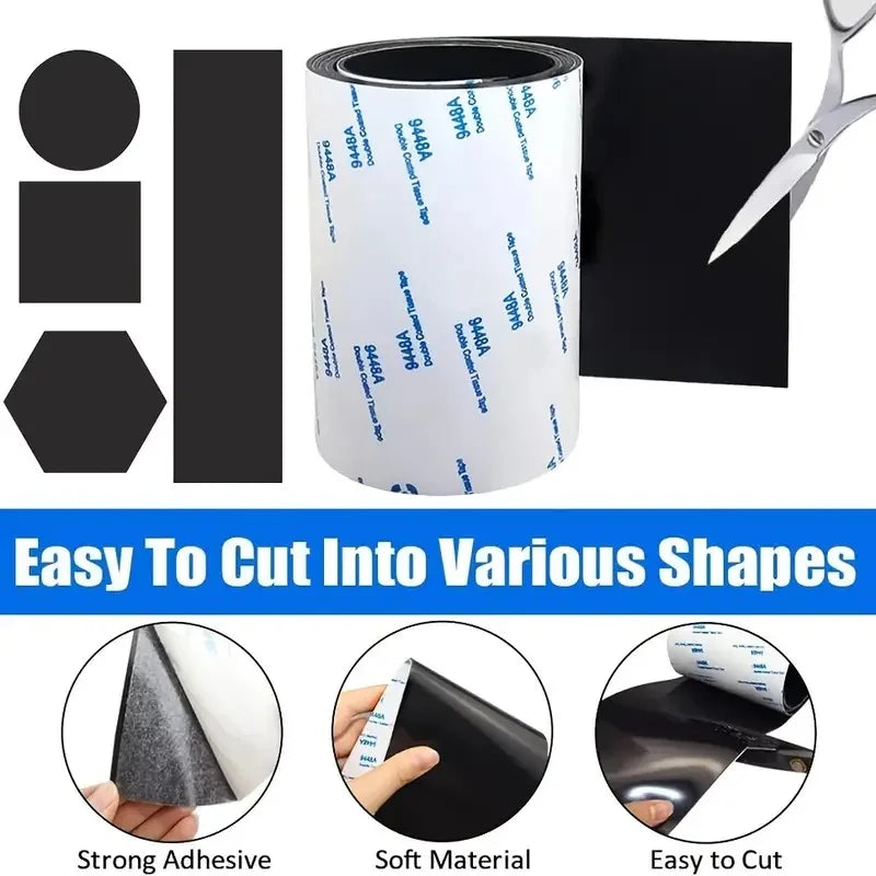 Non-Slip Self Adhesive Silicone Furniture Pads – Cuttable 4x40 Inch Anti-Scratch Rubber Floor Protector Strips