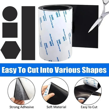 Non-Slip Self Adhesive Silicone Furniture Pads – Cuttable 4x40 Inch Anti-Scratch Rubber Floor Protector Strips