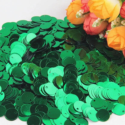 Large Round Flat Sequin Paillettes 10–30mm Loose Glitter Sequins for DIY Crafts, Kids Dance & Decoration 10g Pack
