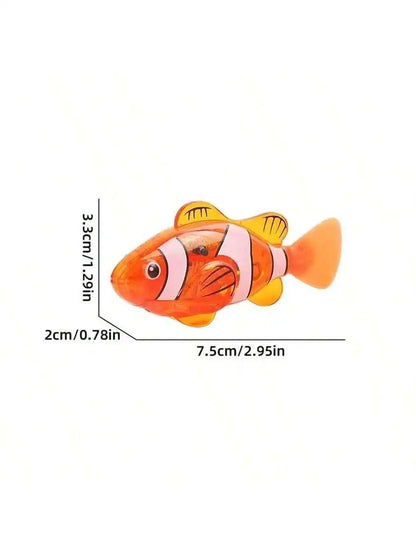 Photosensitive Swimming Clownfish - Realistic Electric Robotic Pet Fish & Aquarium Decoration