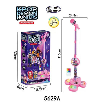 Kpop Demon Music Light-Up Microphone Toy – Play Songs for Kids Halloween & Christmas Gift
