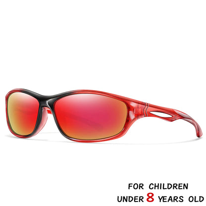 Kids UV400 Sports Sunglasses - Cycling, Camping, Fishing and Outdoor Eyewear for Boys and Girls Ages 3–8