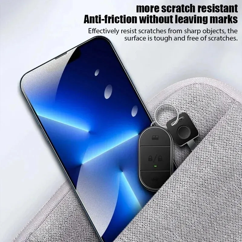 Matte Tempered Glass Screen Protector for iPhone 11-15 Pro Max Plus - Frosted Anti-Glare Protective Film