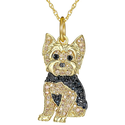 Schnauzer Dog Pendant Necklace – Cute & Elegant Puppy Jewelry for Women, Perfect Gift for Dog Lovers