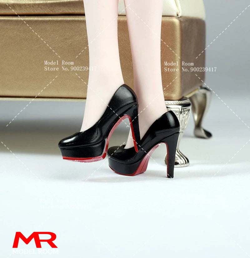 1/6 Scale Fashion Girl High Heel Shoes — Stiletto Court Shoe Model for 12" TBL PH Female Action Figures
