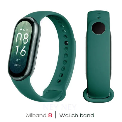Waterproof Silicone Sport Strap for Xiaomi Mi Band 9/8/NFC – Replacement Smart Bracelet Accessory