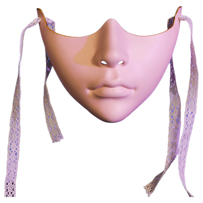 Cyberpunk Mechanical Half Face Mask — Technological Wings Mask for Men & Women, Halloween, Carnival, Dress-Up Props