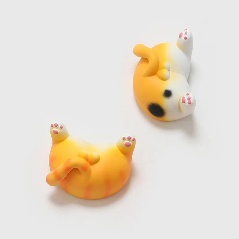 Kitty Buttocks Refrigerator Magnets – Cute Cartoon Animal Resin Magnets for Wall, Car & Fridge Decoration Accessories