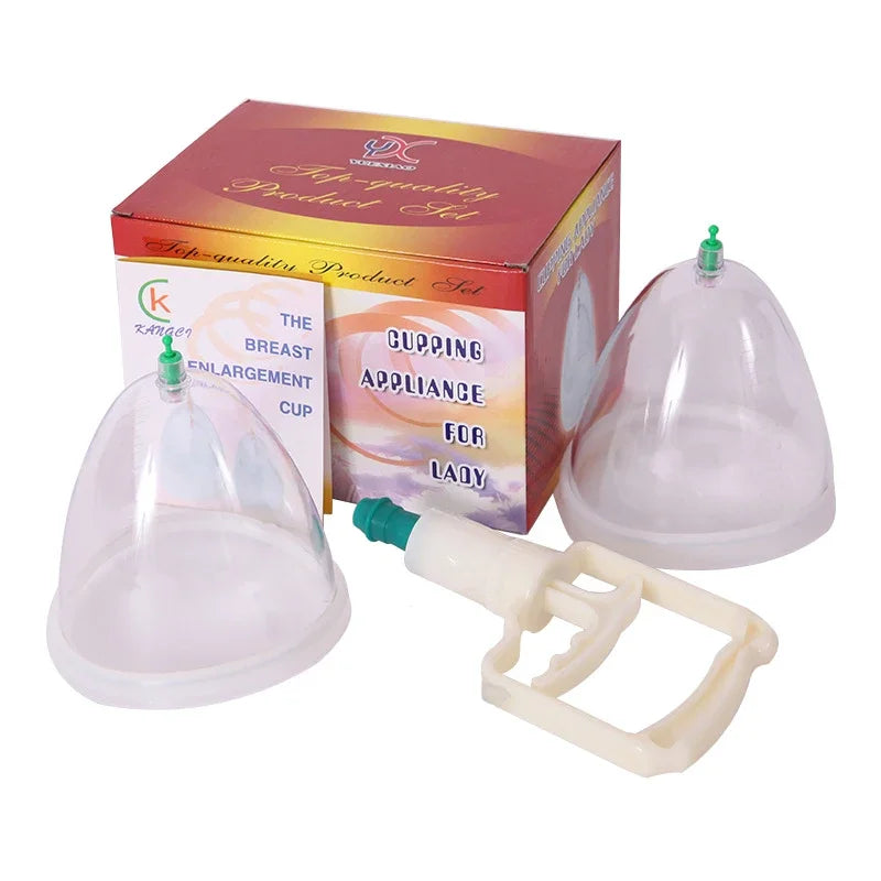 Vacuum Suction Breast & Butt Lift Enhancement Pump Kit, Cupping Therapy Massage Device for Body Firming, Shaping & Relaxation