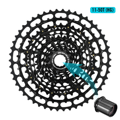 SPEDAO 12-Speed 10-50T Bicycle Cassette – 12V MTB Freewheel Sprocket for SX NX GX, XD & HG Compatible