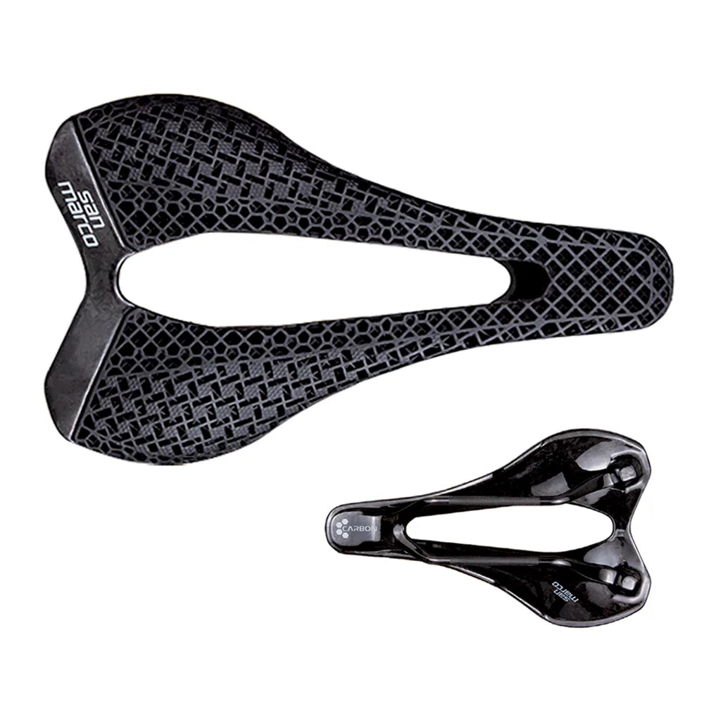 3D Printed San Marco SLR Bike Saddle - Ultralight Breathable Carbon Road & MTB Seat 245×145mm
