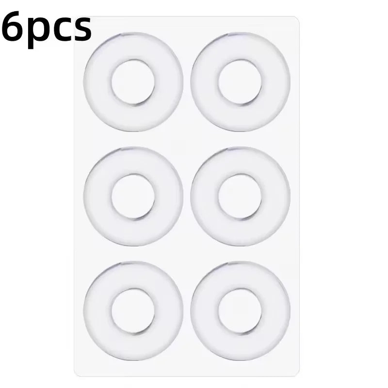 6-Piece Gel Shoe Insoles - Reusable Self-Adhesive Cushions for High Heels, Shock Absorption and Foot Comfort